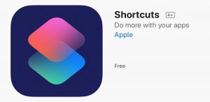 Apple free Shortcuts App for iOS