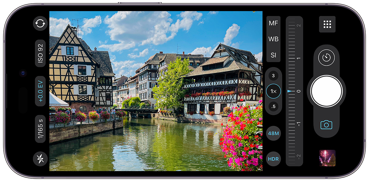 ProCamera on an iPhone 14 Pro