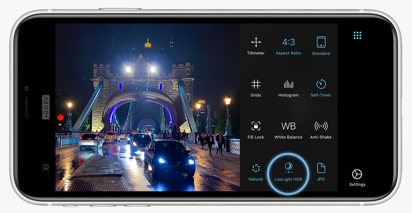 LowLight HDR on iPhone 11 - ProCamera Screenshot