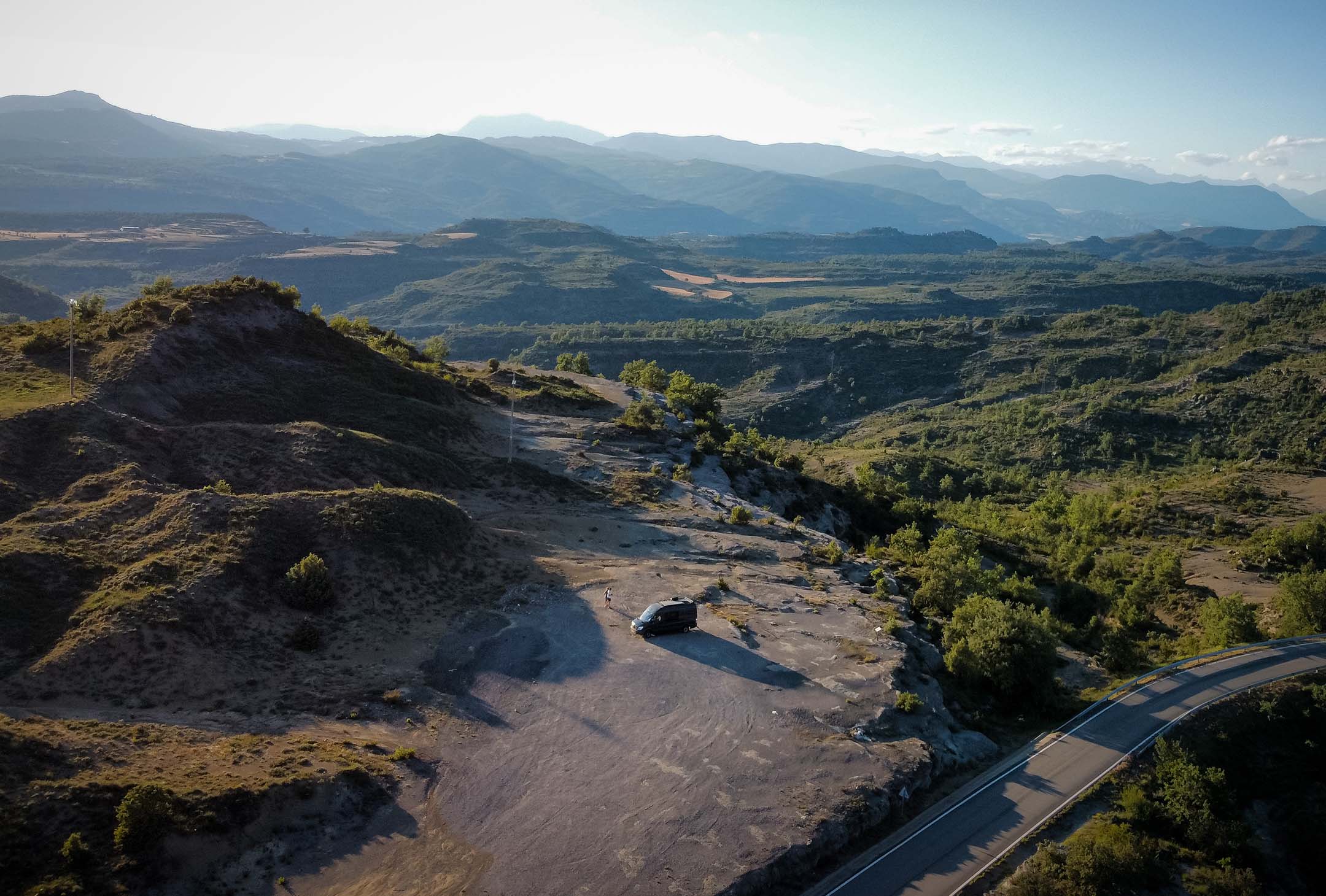 Camper Van on the road