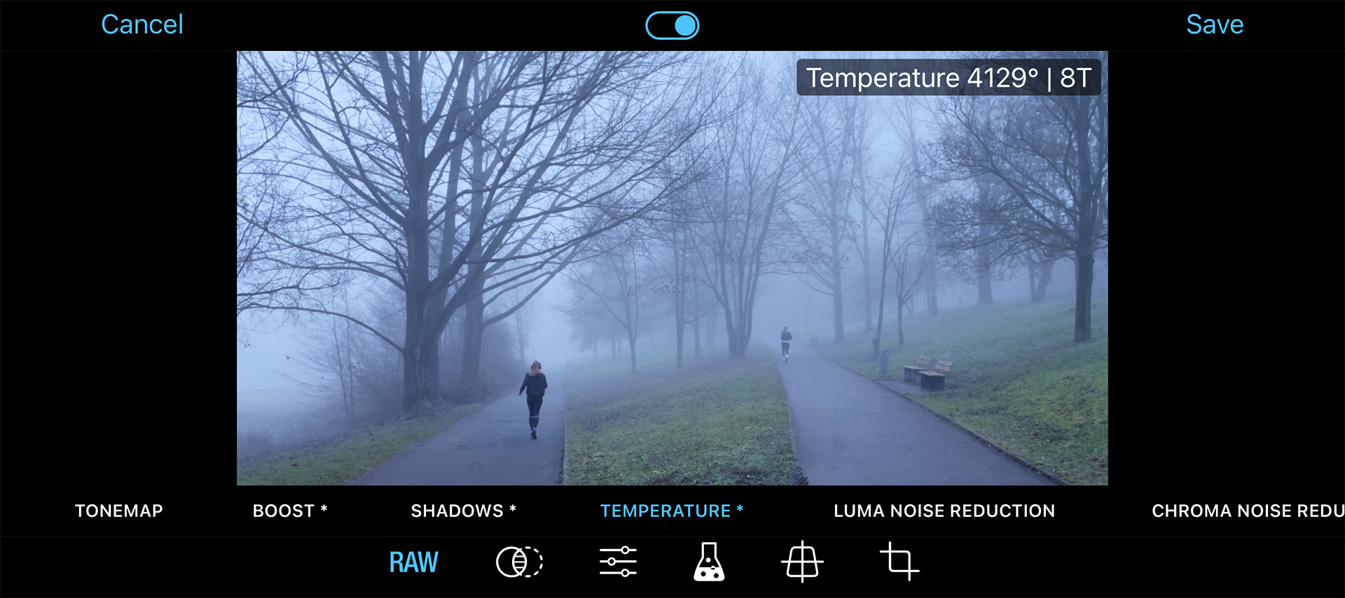 ProCamera ProRAW Editing Features
