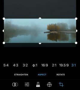ProCamera Cut Studio Aspect Ratio Screenshot