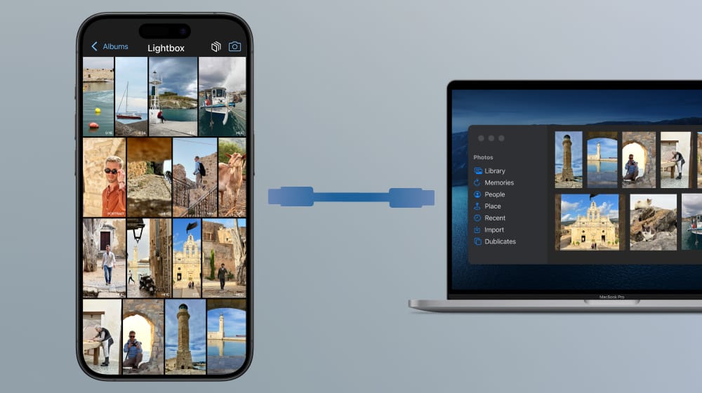 ProCamera Lightbox File Transfer via cable