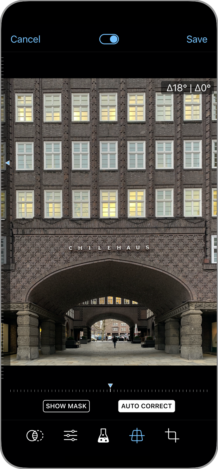 APC perspective editing